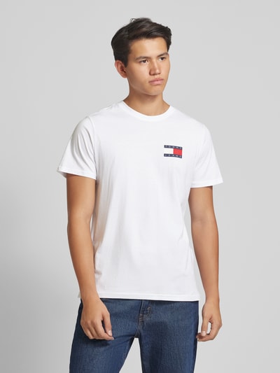 Tommy Jeans T-shirt met labelprint Wit - 4