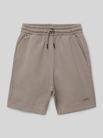 CARS JEANS Szorty z dzianiny dresowej z elastycznym pasem model ‘PALSY’ Średnioszary 1