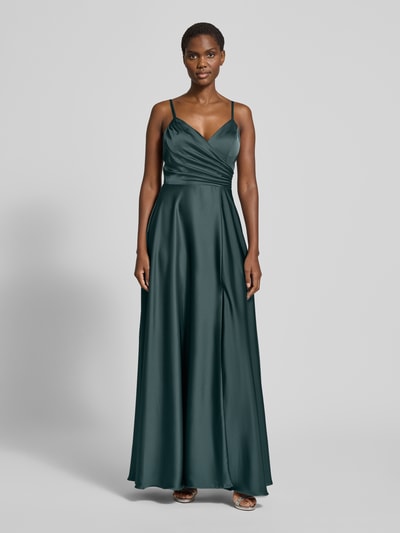 Laona Sukienka wieczorowa o kroju regular fit z marszczeniami Petrol 4