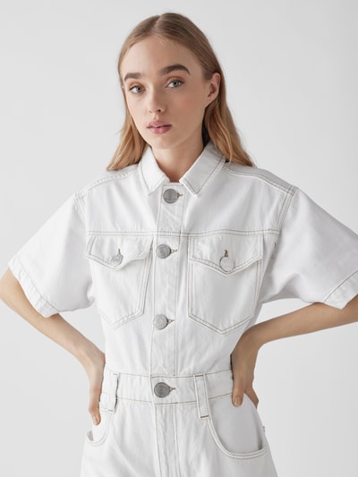 Frame Jumpsuit im Denim-Look Weiß 6