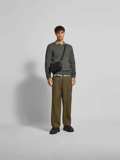 Officine Générale Pullover aus Woll-Kaschmir-Mix Taupe 1