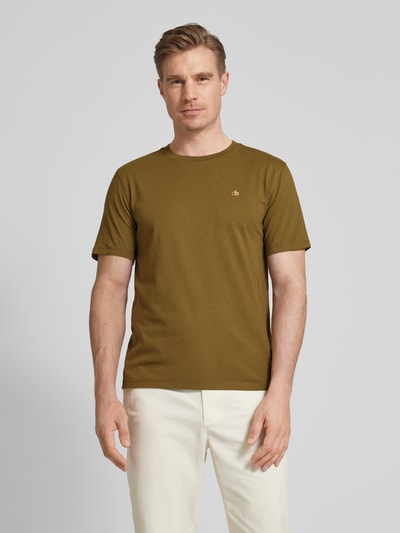 Scotch & Soda T-shirt z okrągłym dekoltem Oliwkowy 4