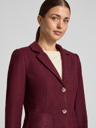 Betty Barclay Kurzblazer aus Wolle mit aufgesetzten Taschen Bordeaux 3
