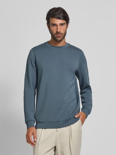 Matinique Sweatshirt mit Label-Detail Modell 'harry' Hellblau 4
