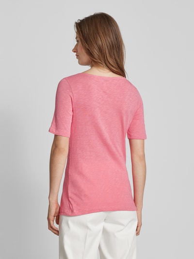 Marc O'Polo T-shirt in effen design met ronde hals Koraal - 5