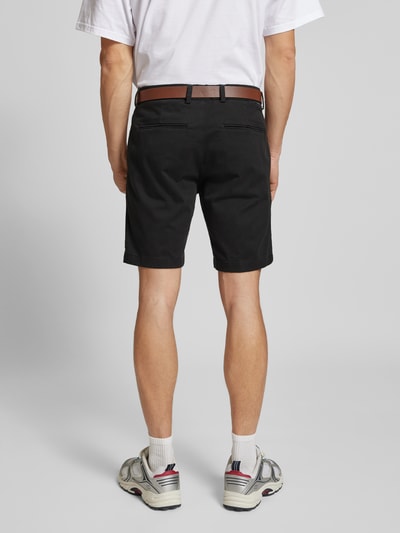 Jack & Jones Korte regular fit chino met riem, model 'MARCO FRANCO' Zwart - 5