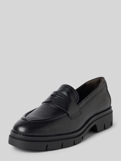 Tamaris Lederloafer mit Schaftbrücke Black 1