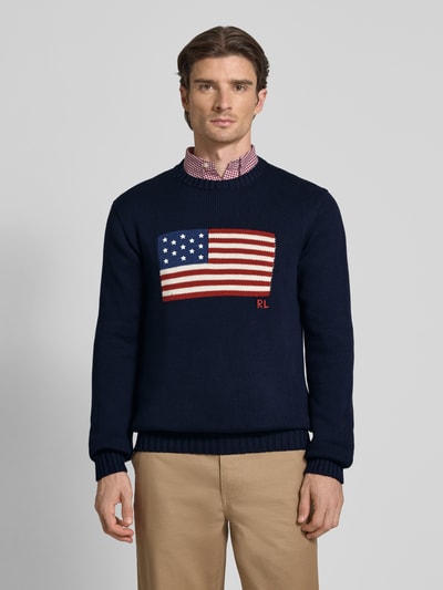 Polo Ralph Lauren Gebreide trui met motiefprint Donkerblauw - 4