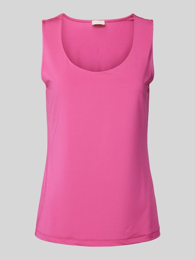 Milano Italy Tanktop met U-hals Felroze - 2