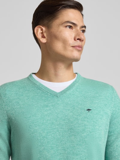 Fynch-Hatton Regular Fit Pullover mit Kaschmir-Anteil Modell 'Merino' Schilf 3