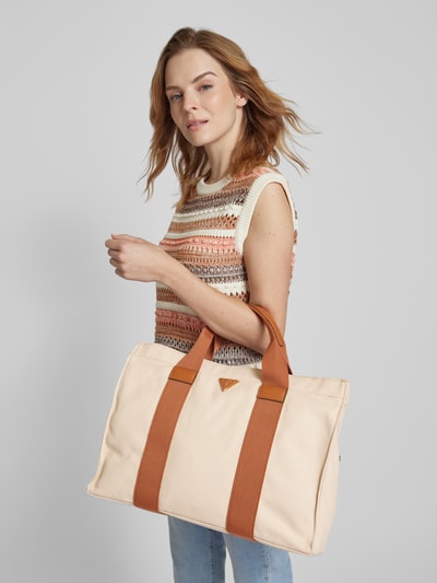 Guess Handtasche mit Strukturmuster Sand 1