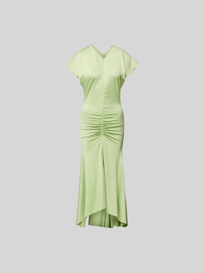 Victoria Beckham Maxikleid mit Raffungen Pastell Gelb Melange 2