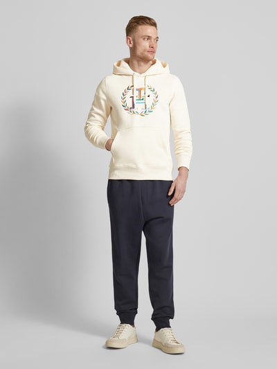 Tommy Hilfiger Hoodie met kangoeroezak Beige - 1