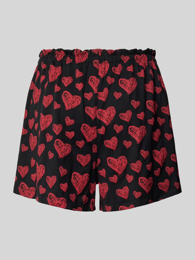 HUGO Regular Fit Pyjama-Shorts mit Motiv-Print Modell 'NIKKA' Black 3