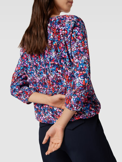 Christian Berg Woman Shirt met lange mouwen met all-over motief Donkerblauw - 3