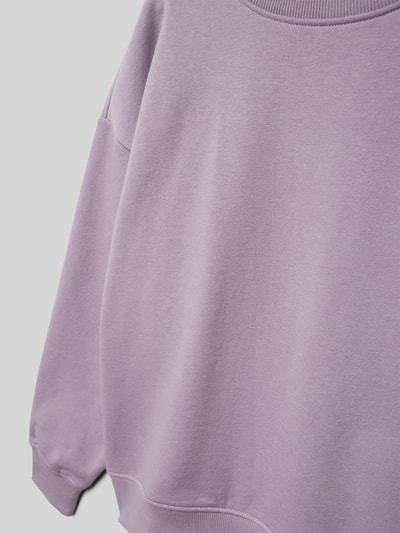 Tom Tailor Comfort Fit Sweatshirt mit Ripp-Bündchen Purple 2