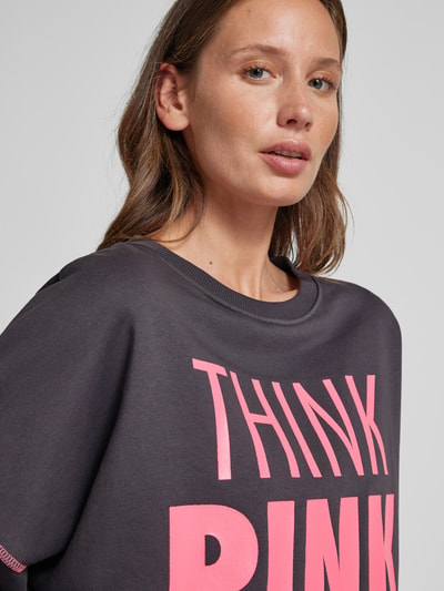 miss goodlife Oversized Sweatshirt mit Statement-Print Anthrazit 3