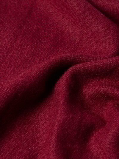 Kurt Beines Schal mit Fransen Bordeaux 2