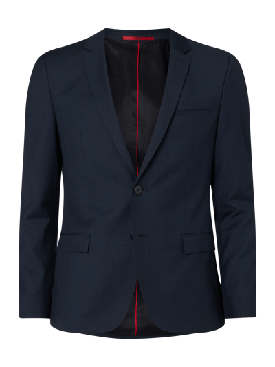 HUGO Extra Slim Fit 2-Knopf-Sakko aus Schurwolle Modell 'Arti' Marine 1