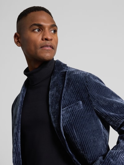 Pierre Cardin Marynarka o kroju slim fit ze sztruksu model ‘Maurice’ Granatowy 3