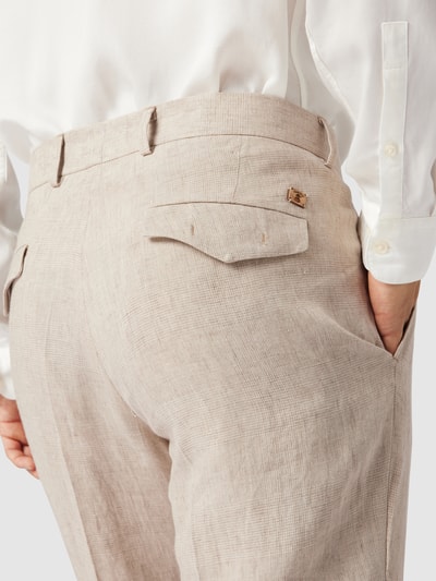 CG - Club of Gents Oversized Fit Anzughose mit Strukturmuster Beige 3