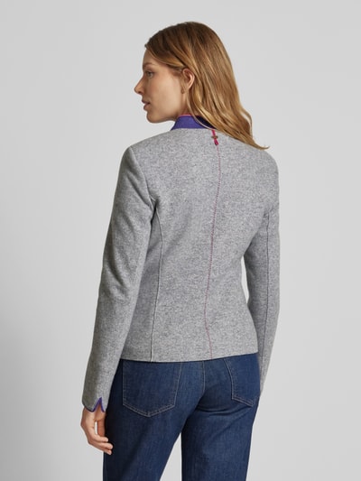 WHITE LABEL Getailleerde blazer met opstaande kraag Lichtgrijs - 5