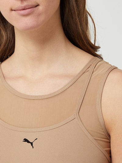 PUMA PERFORMANCE Bustier im Double-Layer-Look  Beige 3