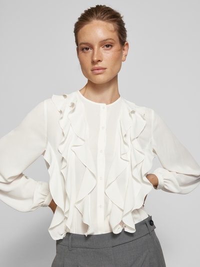 Jake*s Collection Blouse met volants Offwhite - 3