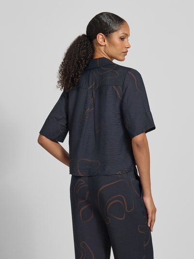 Someday Relaxed Fit Bluse mit Resortkragen Modell 'Zesora' Dunkelblau 5