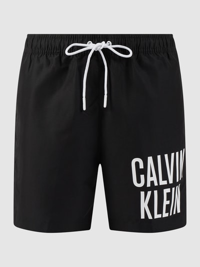 Calvin Klein Underwear Badehose mit Label-Print Black 1