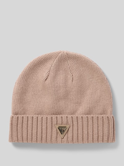 Guess Activewear Muts met viscose en wol, model 'Sweater' Taupe - 1