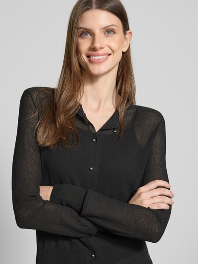 Max Mara Studio Cardigan mit Rundhalsausschnitt Modell 'CORINTO' Black 3