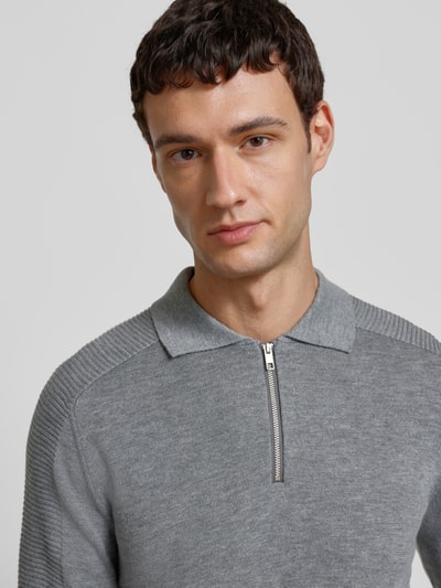Antony Morato Gebreide pullover met polokraag Middengrijs gemêleerd - 3