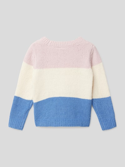 Name It Strickpullover im Colour-Blocking-Design Modell 'OPIL' Hellblau 3