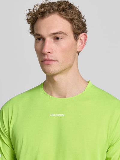 Salomon Funktionsshirt mit Logo Modell 'SENSE AERO' Neon Gelb 3