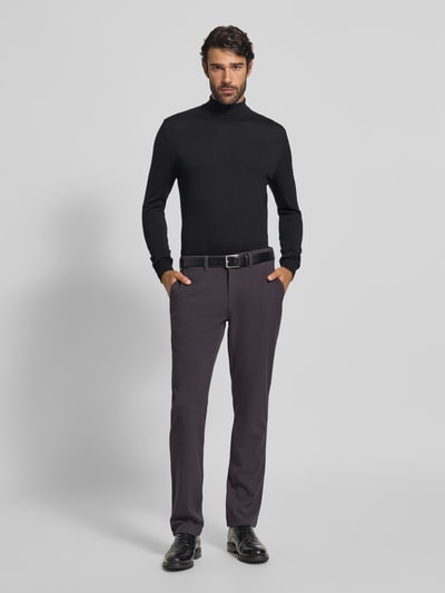 MCNEAL Slim fit stoffen broek met achterzakken Middengrijs - 1