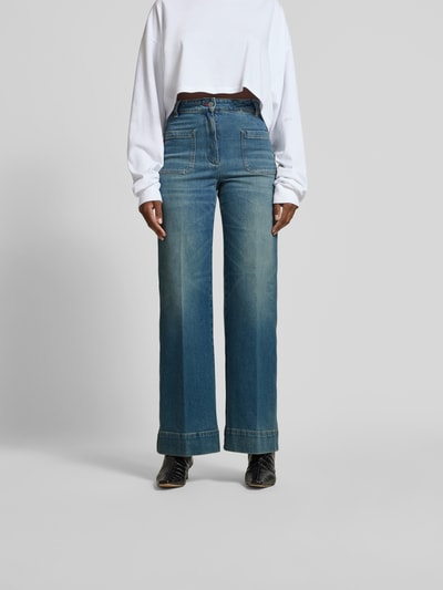 Victoria Beckham Jeans mit Eingrifftaschen Jeansblau 4