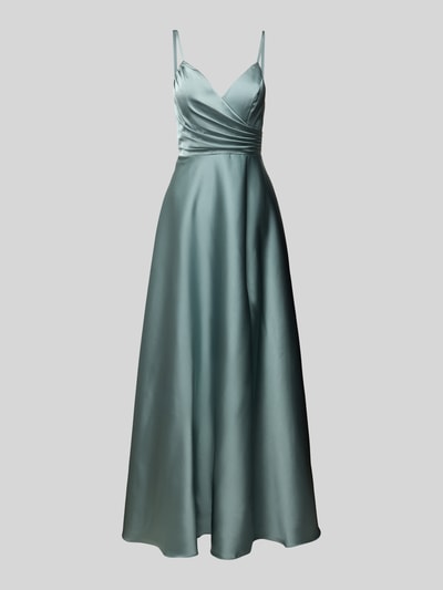 Laona Avondjurk in wikkellook Aquablauw - 2