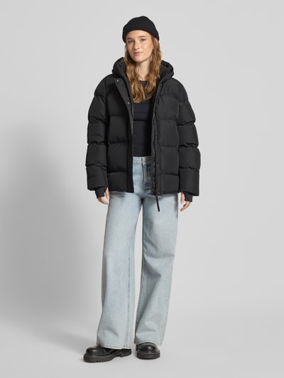 Superdry Gewatteerd jack met blinde ritssluiting en capuchon Zwart - 1