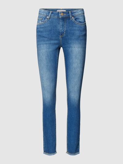 Only Jeansy o kroju skinny fit z frędzlami model ‘BLUSH’ Jeansowy niebieski 2