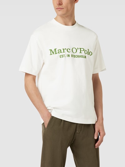 Marc O'Polo T-Shirt mit Logo-Stitching Offwhite 4