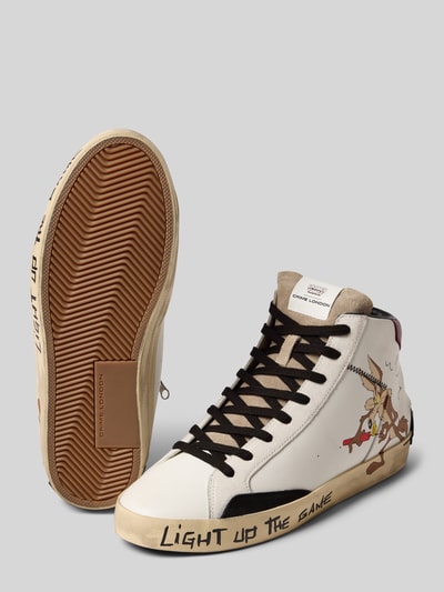Crime London Sneaker mit Label-Detail Weiss 4