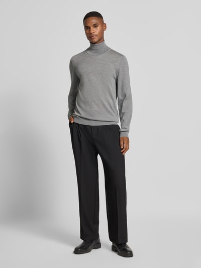 BOSS Regular fit coltrui van pure scheerwol, model 'MUSSO' Lichtgrijs - 1