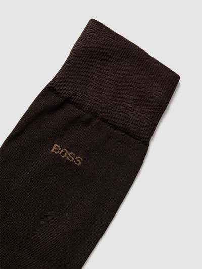 BOSS Socken mit Label-Print Mittelbraun 2