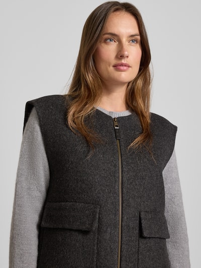 MOS MOSH Gilet met ritssluiting Donkergrijs - 3