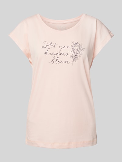 LASCANA T-Shirt mit Statement-Print Rosa 1