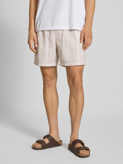 Tommy Jeans Regular Fit Shorts mit Allover-Muster Beige 4