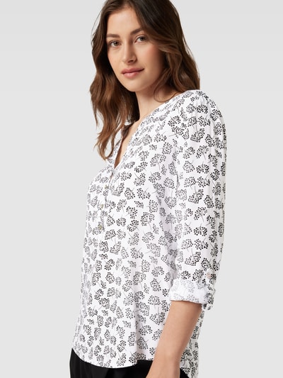 Montego Blouseshirt met all-over-print Wit - 3