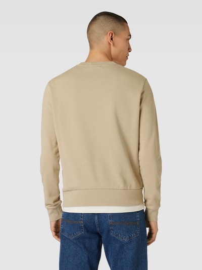 Polo Ralph Lauren Sweatshirt in unifarbenem Design mit Label-Stitching Beige 5