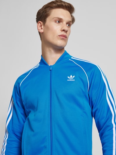 adidas Originals Bluza rozpinana z wyhaftowanym logo Królewski niebieski 3